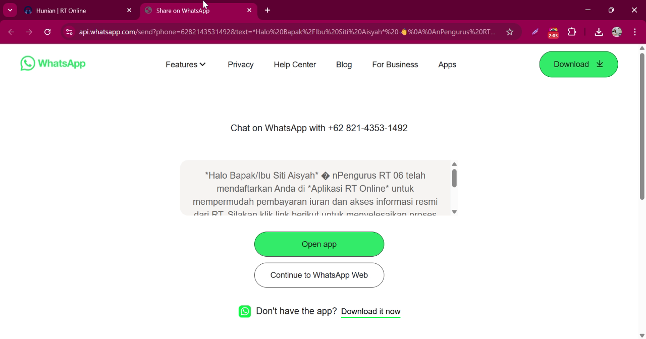 Registrasi Warga