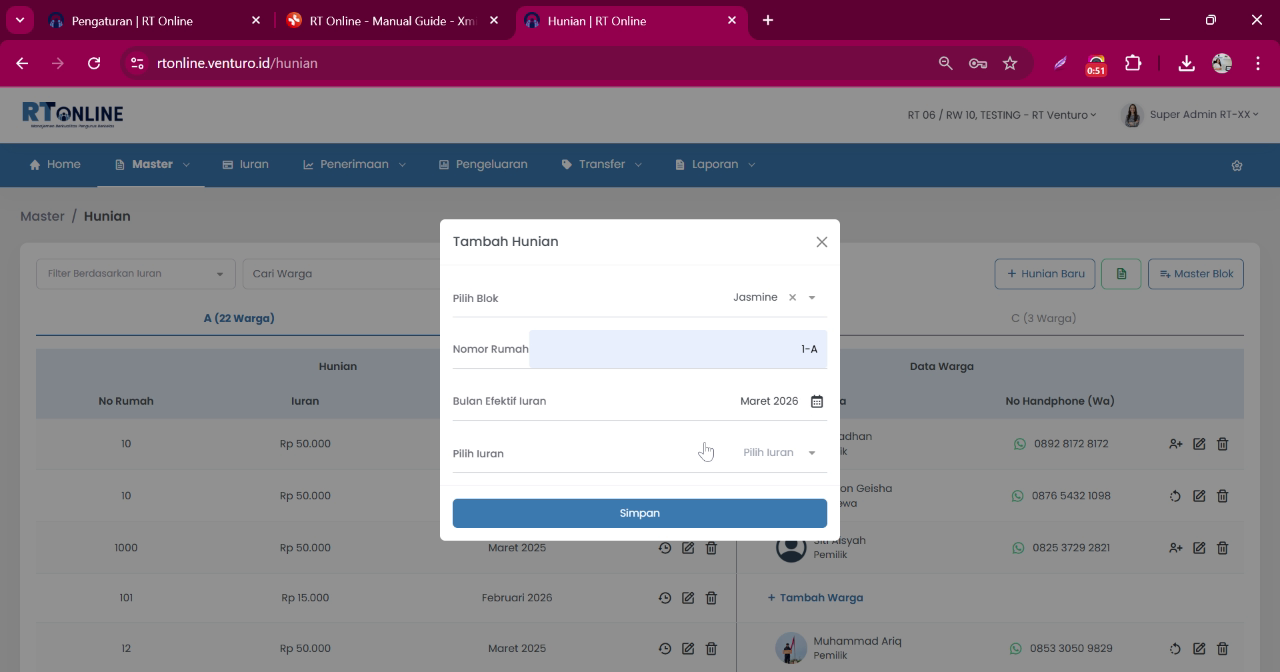 Detail Iuran
