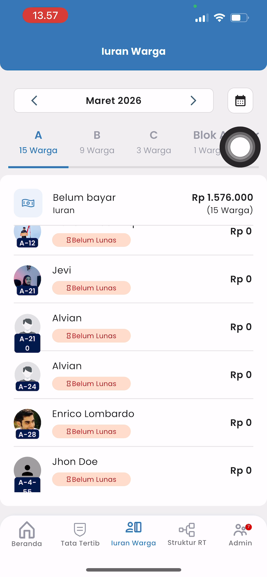 Riwayat Iuran